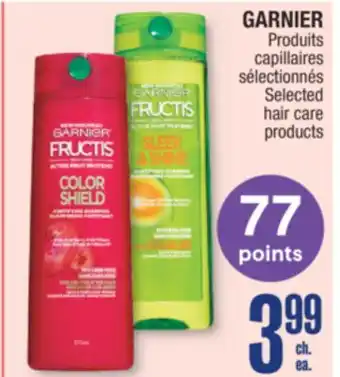Jean Coutu Garnier selected hair care products offer