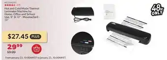 Shopper+ Hot and Cold Mode Thermal Laminator Machine for Home, Office and School Use, 9 & 13 - Moustache - 13 offer