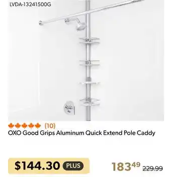 Shopper+ OXO Good Grips Aluminum Quick Extend Pole Caddy offer