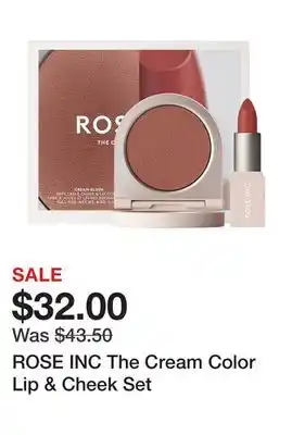 Sephora ROSE INC The Cream Color Lip & Cheek Set offer
