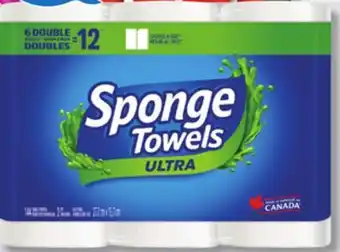 IGA SPONGE TOWELS PAPER TOWELS, FACIAL TISSUES OR BATHROOM TISSUE offer