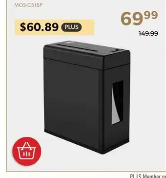 Shopper+ Professional 6-Sheet Super Micro-Cut Shredder High-Security Level P-5 Home/Office Use - Moustache offer