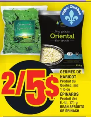 Super C GERMES DE HARICOT | BEAN SPROUTS OR SPINACH offer