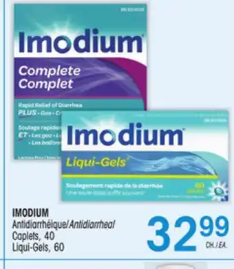 Uniprix IMODIUM Antidiarrhéique/Antidiarrheal, Caplets, Liqui-Gels offer