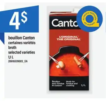 Maxi BOUILLON CANTON 1,1 L offer