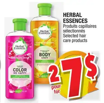 Jean Coutu HERBAL ESSENCES Selected hair care products offer