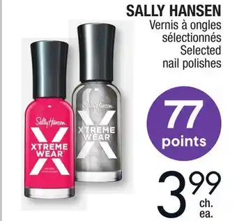 Jean Coutu SALLY HANSEN Selected nail polishes offer