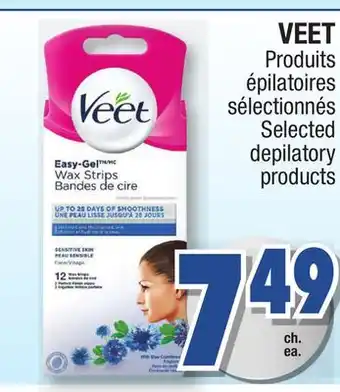 Jean Coutu VEET Selected depilatory products offer