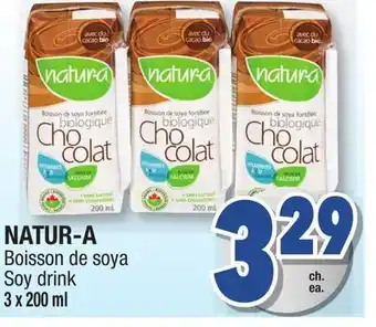 Jean Coutu NATUR-A Soy drink offer