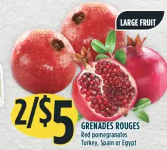 Marché Adonis Red pomegranates offer