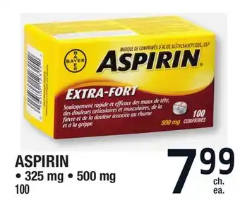 Jean Coutu ASPIRIN 325 mg, 500 mg offer