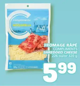 Marché Bonichoix COMPLIMENTS SHREDDED CHEESE offer