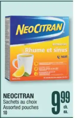 Jean Coutu NEOCITRAN Assorted pouches offer