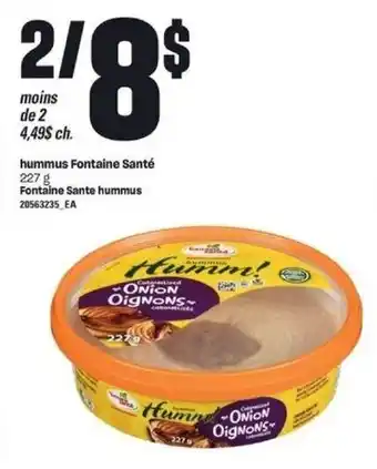 Provigo 227g Fontaine Sante Hummus offer
