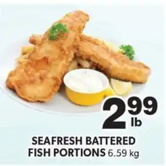 SEAFRESH BATTERED FISH PORTIONS 6.59kg