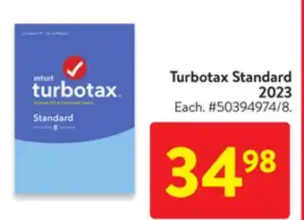 Walmart Turbotax Standard 2023 offer