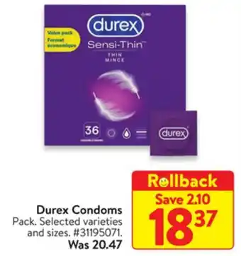 Walmart Durex Condoms offer