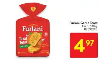 Walmart Furlani Garlic Toast offer