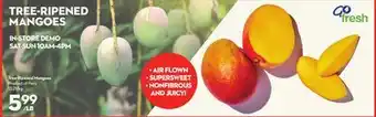 Longo's Tree-Ripened Mangoes offer
