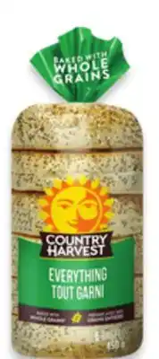 Walmart Country Harvest Grain Bagels offer