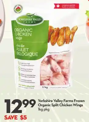 Longo's Yorkshire Valley Farms Frozen Organic Split Chicken Wings offer