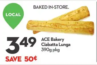 Longo's ACE Bakery Ciabatta Lunga offer