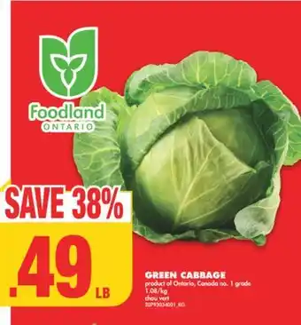 No Frills GREEN CABBAGE offer