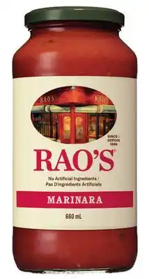 Longo's Rao's Pasta Sauce offer