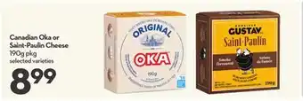 Longo's Canadian Oka or Saint-Paulin Cheese offer