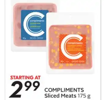 Sobeys COMPLIMENTS Sliced Meats offer