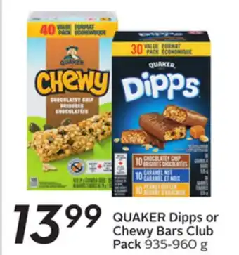 Sobeys Dipps or Chewy Bars offer