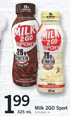 Fortinos MILK 2GO SPORT, 325 mL offer