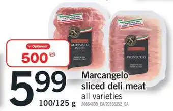 Fortinos MARCANGELO SLICED DELI MEAT, 100/125 g offer