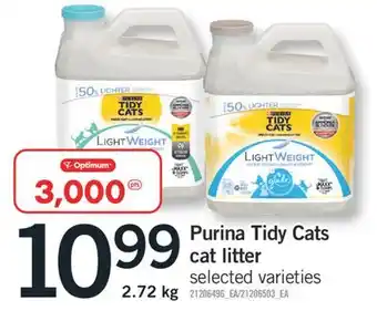 Fortinos PURINA TIDY CATS CAT LITTER, 2.72 kg offer