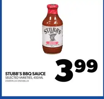 Real Canadian Superstore STUBB'S BBQ SAUCE, 450 ML offer