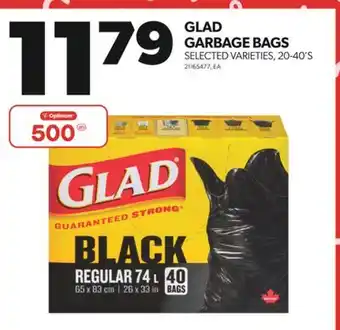 Real Canadian Superstore GLAD GARBAGE BAGS, 20-40'S offer