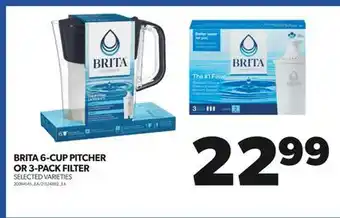Real Canadian Superstore BRITA 6-CUP PITCHER OR 3-PACK FILTER offer
