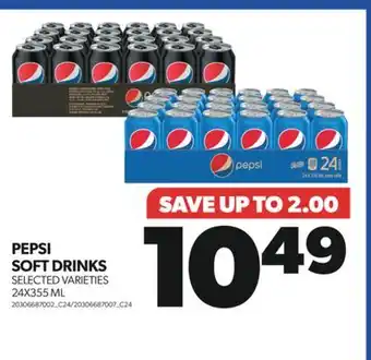 Real Canadian Superstore PEPSI SOFT DRINKS, 24X355 ML offer