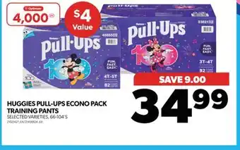 Real Canadian Superstore HUGGIES PULL-UPS ECONO PACK TRAINING PANTS, 66-104'S offer