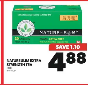 Real Canadian Superstore NATURE SLIM EXTRA STRENGTH TEA, 50 G offer