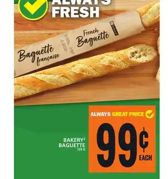 Food Basics BAKERY2 BAGUETTE offer