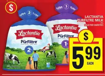 Food Basics LACTANTIA PURFILTRE MILK offer