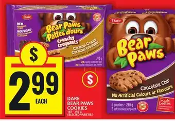 Food Basics DARE BEAR PAWS COOKIES offer