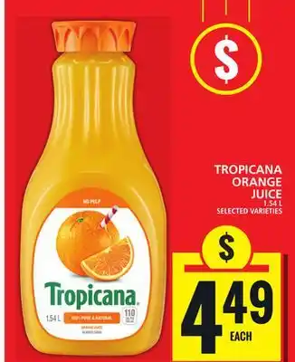 Food Basics TROPICANA ORANGE JUICE offer