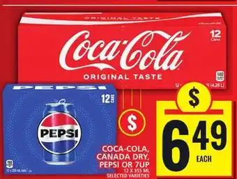 Food Basics COCA-COLA, CANADA DRY, PEPSI OR 7UP offer