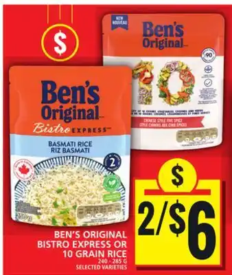 Food Basics BEN'S ORIGINAL BISTRO EXPRESS OR 10 GRAIN RICE offer