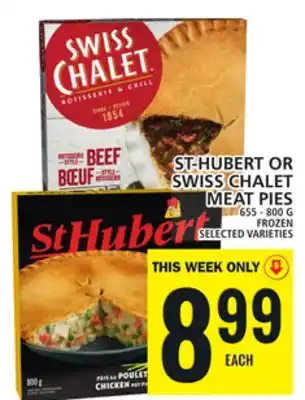 Food Basics ST-HUBERT OR SWISS CHALET MEAT PIES offer