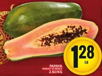 Food Basics PAPAYA offer