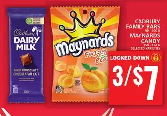 Food Basics CADBURY FAMILY BARS OR MAYNARDS CANDY offer