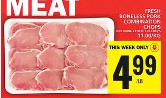 Food Basics FRESH BONELESS PORK COMBINATION CHOPS offer